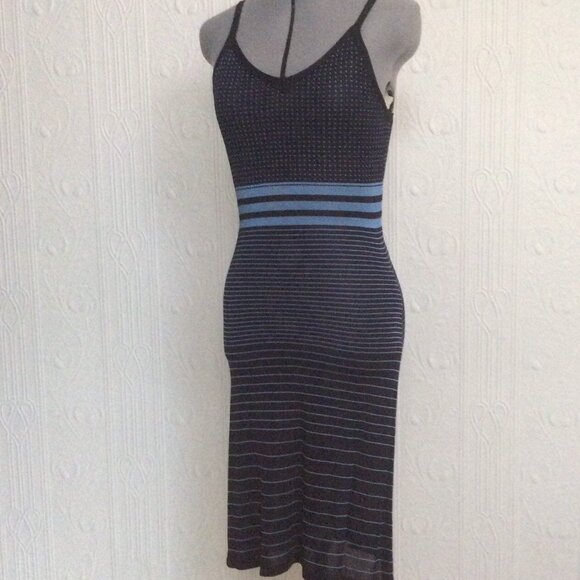 90's BCBG MaxAzria tricotine slip dress and cardigan - size 6 or 8 - S or XS - Picture 2 of 4